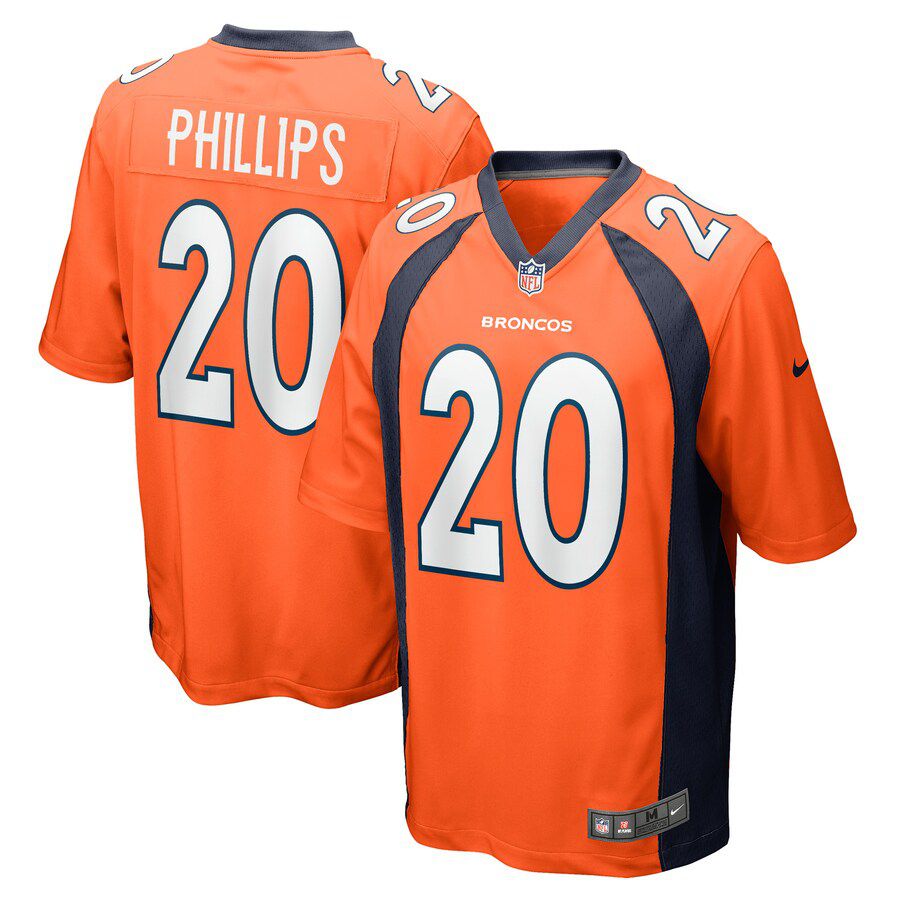 Men Denver Broncos #20 Darius Phillips Nike Orange Game Player NFL Jersey